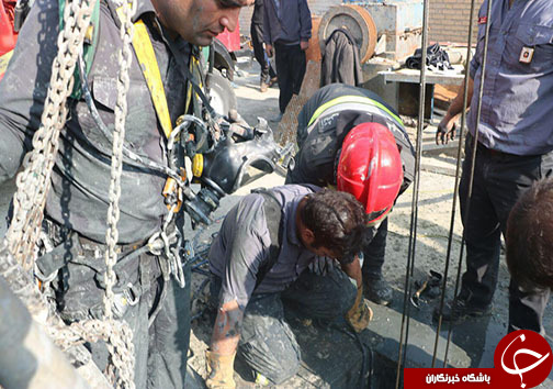 مرگ دردناک ۵ کارگر پس از سقوط در چاه فاضلاب + عکس