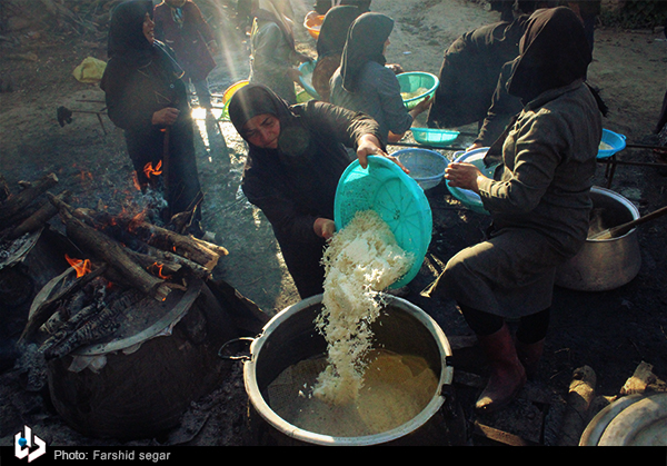 سنت اطعام عزاداران حسینی در روستاهای کوهستانی شرق مازندران
